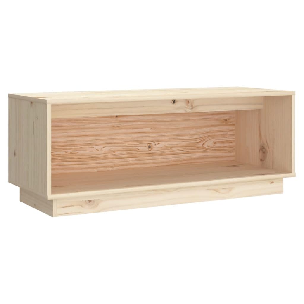 vidaXL Solid Wood Pine TV Cabinet Media Unit Sideboard Entertainment Centre Stereo Hifi Side Cabinet Living Room Furniture TV Console Stand