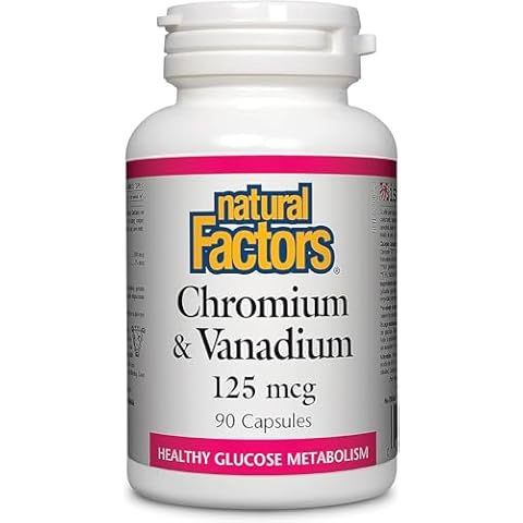 Natural Factors Chromium & Vanadium Capsules Cover