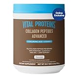 Vital Proteins Collagen Peptides Advanced, Hydrolyzed Peptides with Hyaluronic Acid and Vitamin C - Chocolate Flavor Powder, 24.7oz