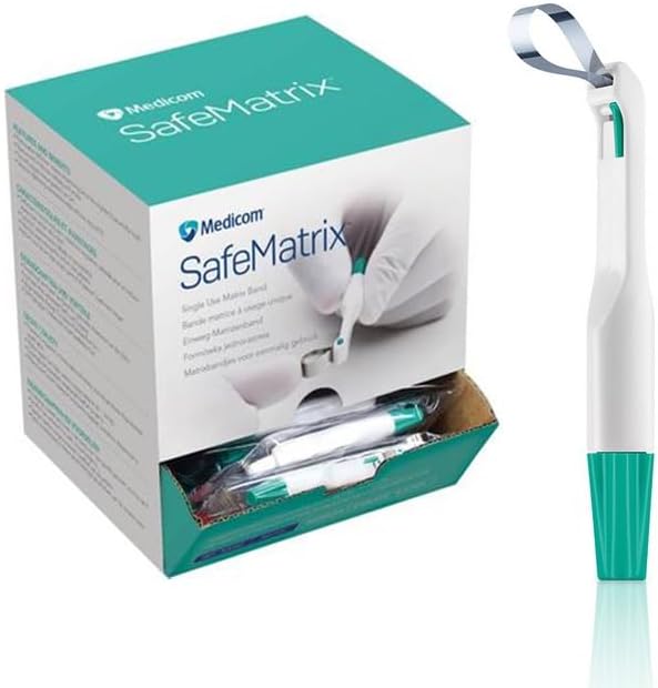 Dental Matrix Band - Narrow Green 4.5mm 50/Pk. Adjustable Disposable Dental Pro Safe Matrix Bands