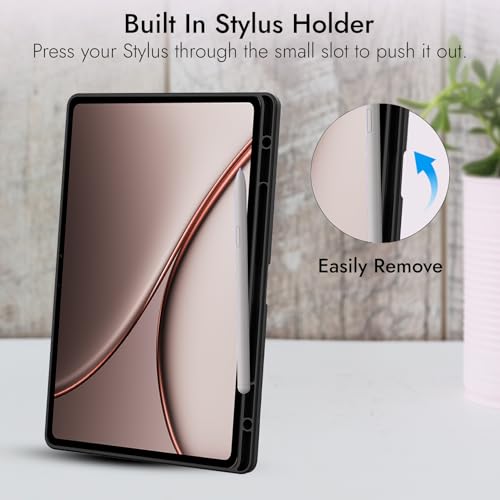 Image of Robustrion Cover Case for OnePlus Pad 4 13.2 inch /OnePlus Pad 3 13.2 inch Cover with [Pencil Holder], Flip Cover Case for One Plus Pad 4 /3 Cover 13.2 inch [Auto Sleep Wake Support] - Black
