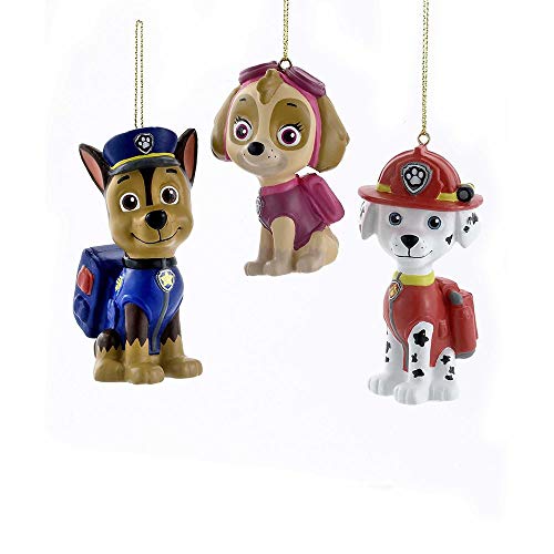 Kurt Adler Paw Patrol Cartoon Character Ornament Set