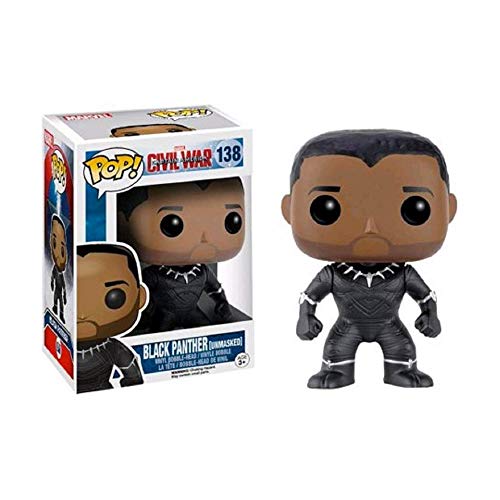Funko Pop! Marvel: Captain America Civil War - Black Panther (Unmasked Limited Exclusive) #138