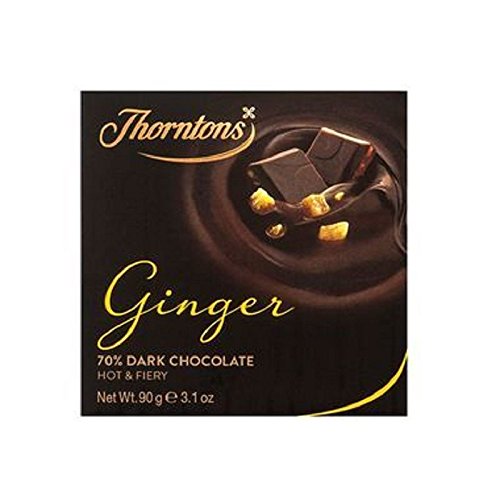 Thorntons 70% Dark Ginger Chocolate Block (90g) (Pack of 2)