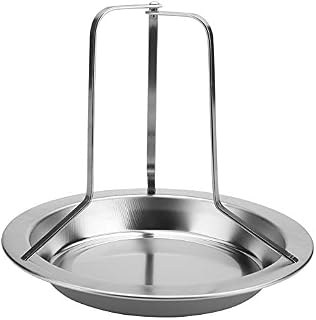 KSTE Roast Cooker, Chicken Cooker, 1Pc Stainless Steel Upright Chicken Holder, Roaster Rack Barbecue Grilling BBQ Tools Folding Chicken Roaster Rack Beer Can for Oven Barbecue BBQ Grill Accessories
