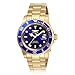 Invicta Men's Pro Diver Quartz Watch with Stainless Steel Strap, Gold, 20 (Model: 26974)