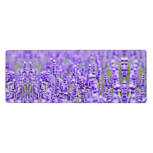 Tapis de souris de jeu violet grand format avec base antidérapante