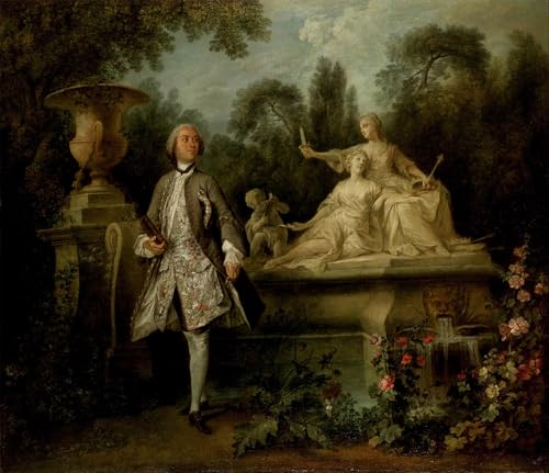 Portrait Acteur Grandval Lancret Toile Affiche Art Pour Habiller un Grand Mur de Salon