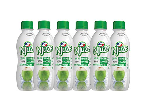 Njuze 100% Natural Tender Coconut Water Drink 200ml,(Pack of 6)|N...