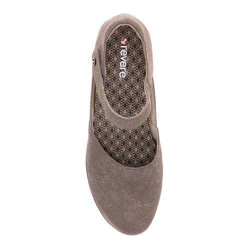 Image of Revere Osaka Mary Jane - Premium Leather - Orthotic-Friendly Removable Insoles - Adjustable Strap - Arch Support - Stylish Wedges for All-Day Comfort