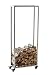 Produktbild CLP Kaminholzständer HETTA, Brennholzständer, Kamin-Holzregal, Holzlager, Kamin-Holzhalter, Holzbutler, Farbe:Edelstahl, Größe:25x40x100 cm