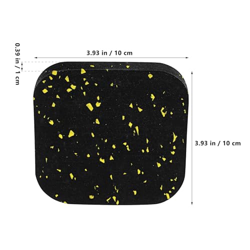 6 Piezas de Tapetes de Goma para Equipos de Ejercicio en Negro para Protección de Piso miniatura 2