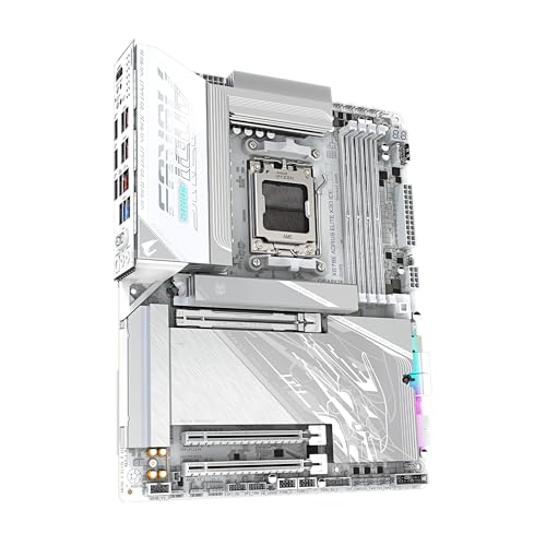 Image of GIGABYTE X870E AORUS ELITE X3D ICE AMD AM5 LGA 1718 ATX Motherboard, Supports AMD Ryzen 9000 /8000 /7000 Series Processors, DDR5, 16+2+2 Power Phase, 4x M.2, PCIe 5.0, WIFI, 5 GbE, Plus, 5-Year Warranty