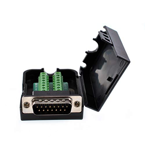 2 Piezas Conector DB15 Macho con Terminal de Tornillo miniatura 6