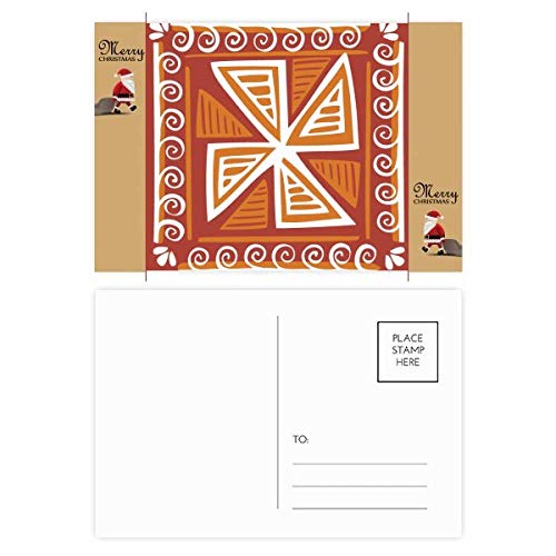 Carte postale de remerciement totem mexicain marron de 20 pièces pour marquer les esprits