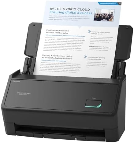 ScanSnap iX2400 High-Speed Simple One-Touch Button Color Document...