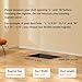 MMFSF Floor Vent Covers, 4x10 Adjustable Heat Air Vent Deflectors, 2-in-1 Floor Register, Vent Covers for Home Floor, Office, Ceiling, 2 Pack, Tool-Free Installation (White)