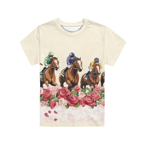 Image of Kids Graphic T-Shirt Boys Girls Novelty Tees Top Short Sleeve Shirts Summer Blouses 3-16