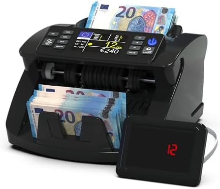Detectalia V10 Contadora de Billetes con Detección UV/MG/IR/MT/DD...