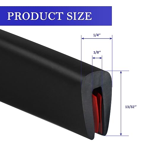 Snapklik.com : Rubber Edge Trim U Channel Rubber Seal Strip Self ...