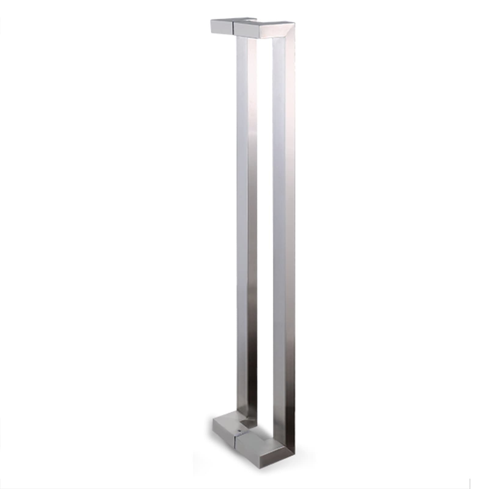 Poignée de porte coulissante verre douche 100cm barre appui acier inoxydable argenté
