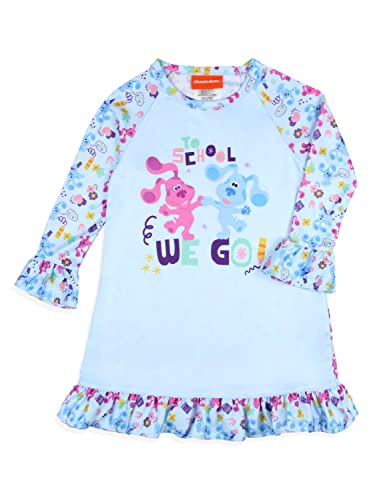INTIMO Nickelodeon Toddler Girls' Blue's Clues School Sleep Pajama Dress Nightgown