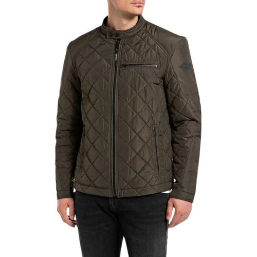 Veste de motard Replay M8000a blouson homme aux finitions premium