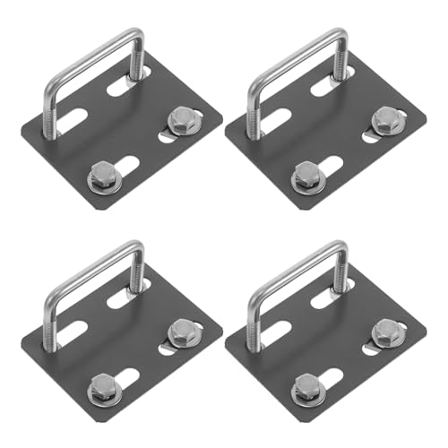 Pinces de fixation en U pour barres de toit de voiture et fourgonnette - Kit de 4 boulons