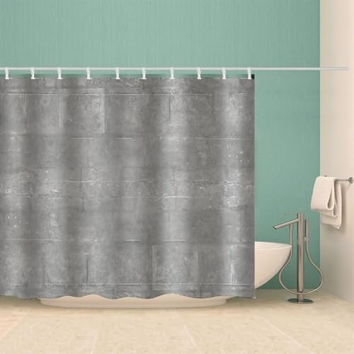 Rideau de douche gris de qualité supérieure, rideau de bain imperméable en polyester
