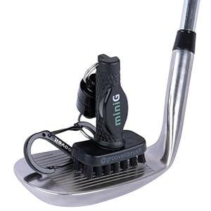 Grooveit Mini Golf Brush The Small MiniG ‘Dry Scrubber’ Features A Detachable Magnet, Heavy-Duty Nylon Bristles, and 3-Yr Warranty – Used On All Professional Golf Tours – Golf Accessory of 2023