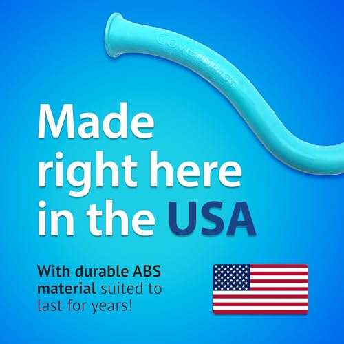 Image of Pool Cover Pump Attachment - USA-Made & Patented Pool Cover Pump Hose Alternative w / 25ft. Range - Easy-To-Install & Use Year-Round - Replaces Traditional Hoses (Light Blue)