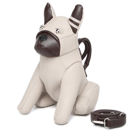 Image of Women PU Leather Unique Novelty Dog Shaped Crossbody Shoulder Bag Handbag Purse
