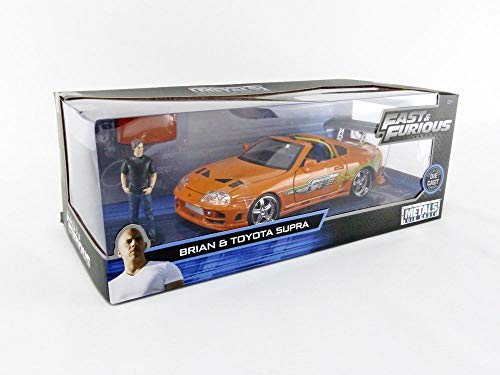 Jada JA30738 El Rápido Y El Furioso 1:24 1994 Toyota Supra MK IV con Brian O'Conner Figura