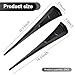 2PCS Car Fender Side Vents, ABS Fender Decorative Stickers, Air Flow Intake Hole Grille, Car Body Side Vent Spoiler, Auto Exterior Accessories, Universal for Most Cars (Black)