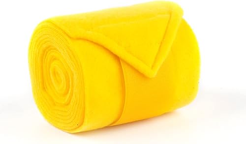 Vista 37 de Envolturas de polo para caballo, 8.2 ft, forro polar suave, vendaje ecuestre, paquete de 4 unidades (negro, 8.2 ft)