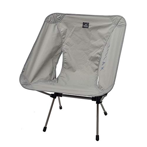 Chaise camping pliable jardin randonnée pêche portative ultralégère avec sac gris