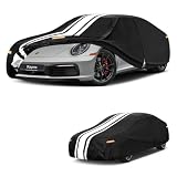 Kayme Porsche 911 Car Cover Waterproof All Weather, Custom Fit for Porsche 911 991 992 996 997 Carrera Targa (1997-2026) with Tape/Towel, Outdoor Full Exterior Cover Rain Snow Sun UV Protection.