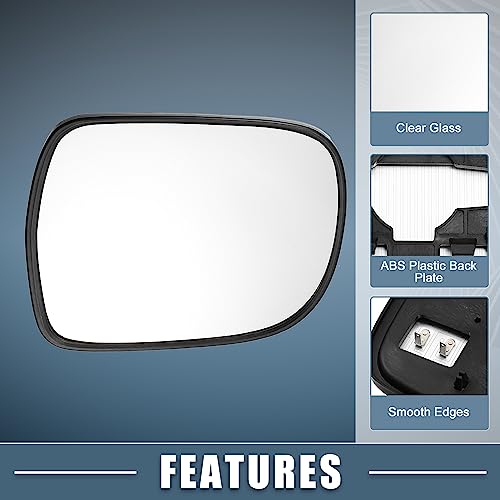 Miroir chauffant Lexus RX330 côté droit glace de rétroviseur réglable dégivrante avec support