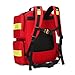 First Responder Trauma Bag, Professional Emergency Backpack Empty, First Aid Backpack for Home Health Care, EMT, EMS, Red (Bag Only)