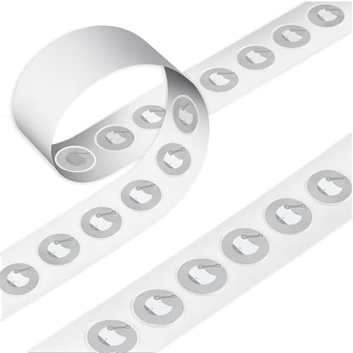80 Piezas Pegatinas NFC NTAG215 Programables, Etiquetas NFC Autoadhesivas de 504 Bytes para Automatización Inteligente, NFC Tag Reutilizable Impermeable para Dispositivos Móviles