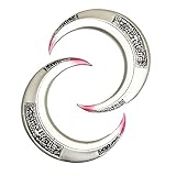 2 PCS Set Moon Crescent Knight Darts for Costume, Cosplay, Halloween, and Collection. 1:1 Props Replica Silver