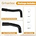 gohantee Fuel Filler Hose and Vent Hose Kit Compatible with Jeep Wrangler YJ 1987-1995 20 Gallon Plastic Tank, Replaces 52040079 52040081, 2 Pcs with 4 Clamps