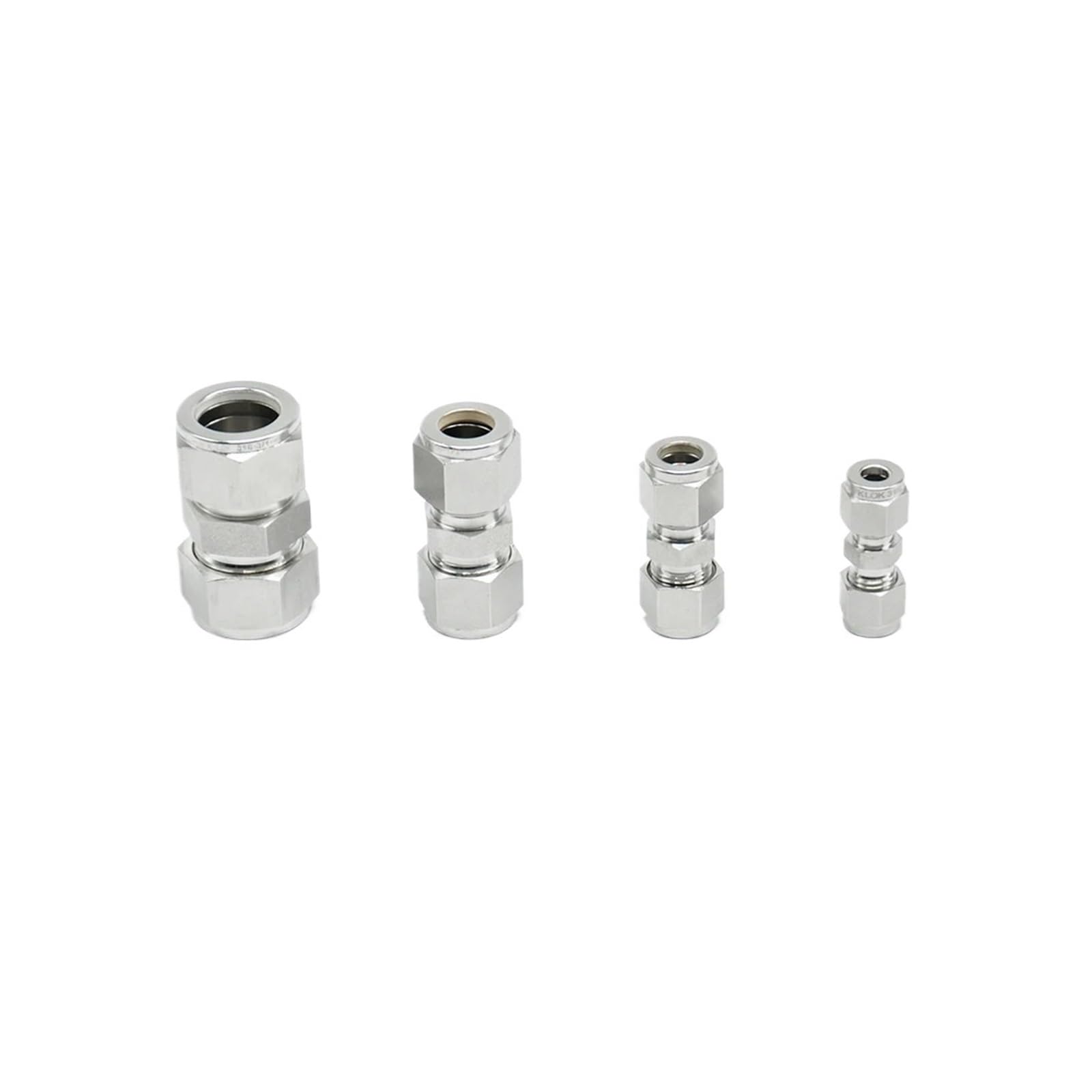 1/8in 1/4in 3/8in 1/2in 3/4in Double Ferrule 316 Stainless Steel Compression Tube Fittings Union(3/4'') Barb Fittings