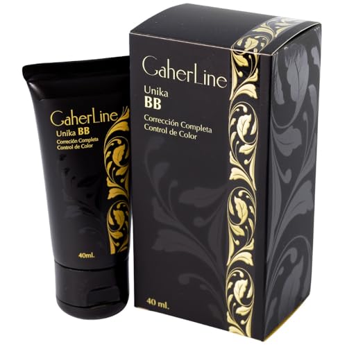 GaherLine Unika BB Cream con Color que Unifica el Tono y Cubre Imperfecciones. BB Cream Hidratante y Antiarrugas con Rosa Mosqueta, Vitaminas A y E y Protector Solar 50 para Todo Tipo de Pieles