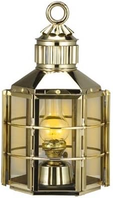 24" Polished Brass Clipper Ship Nautical Electric Lantern
