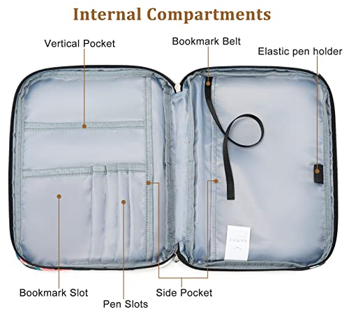 Bible Covers For Women Floral Bible Case Woman Girls Carrying Book Case Church Bag Bible Protective Bag With Handle And Zippered Pocket #TOP2