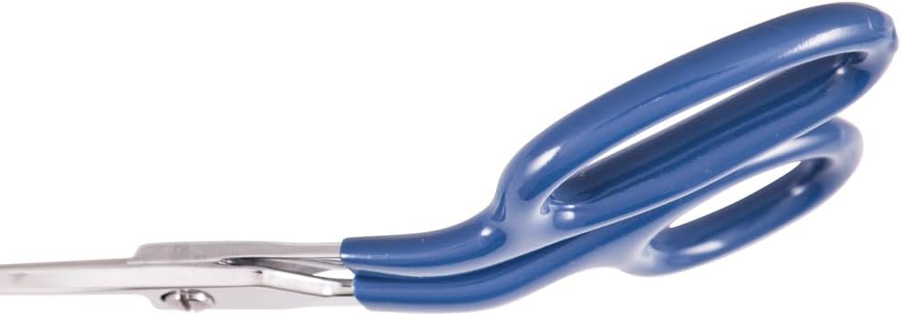 Klein Tools 717C Scissors, Made in USA, Carpet Napping Shear, Curved with Coated Handle, 7-7/8-Inch