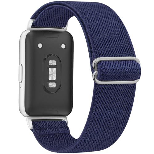 Image of Tobfit Nylon Strap for Samsung Galaxy Fit 3 (Watch Not Included), Flexible Premium Elastomer Nylon Adjustable Watch Band for Galaxy Fit3 2024 SM-R390 Men & Women