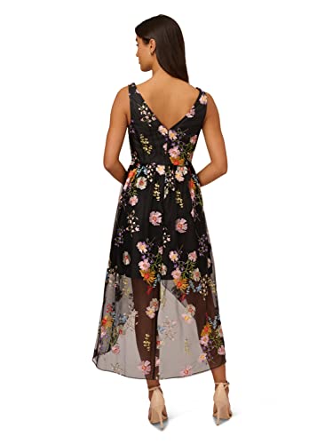 Adrianna Papell Women's Embroidered High Low Dress2