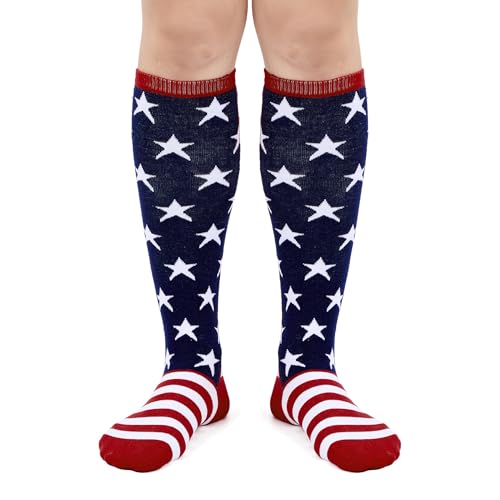 Image of American Trends Women Softball Socks Knee High Tube Socks Long Baseball Soccer Socks for Youth Girls